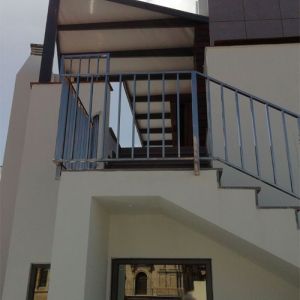 Selene pergola on stairs